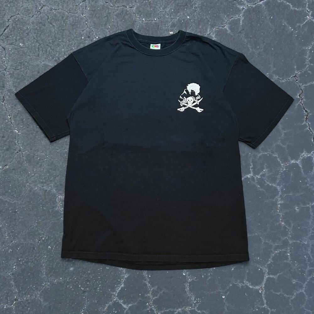 Y2k pirate black cotton t shirt